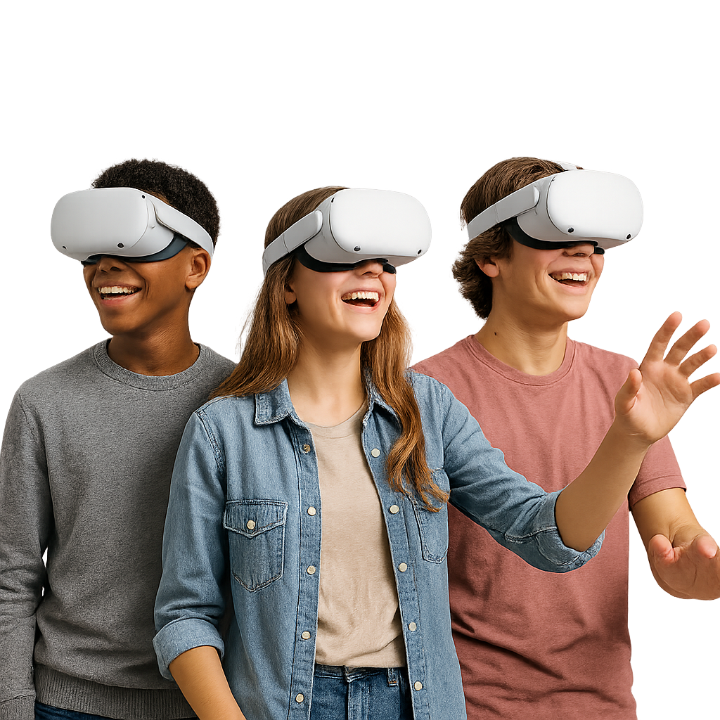 teens with VR